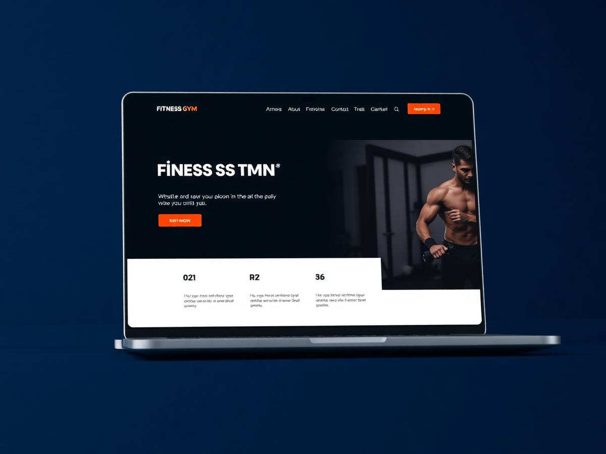 Iron Pulse Gym website mockup