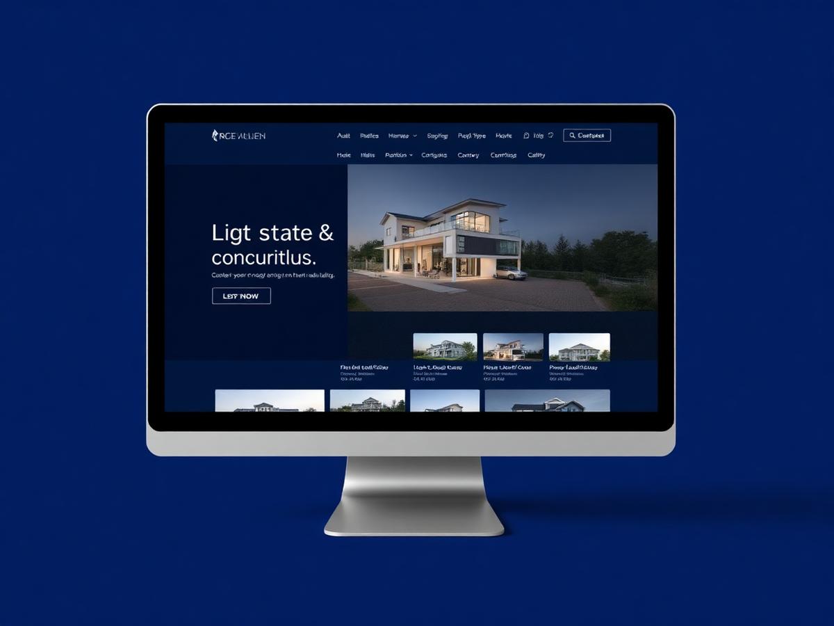 Allen Realty website mockup
